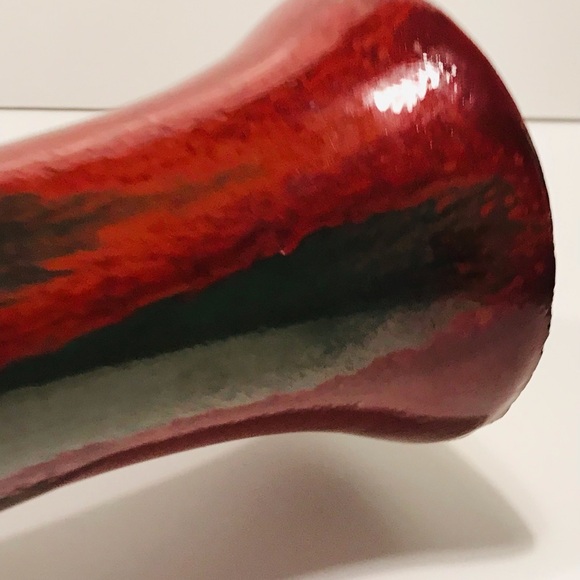 Vintage Chinese Red Glazed Art Vase 18” Tall - Picture 6 of 15